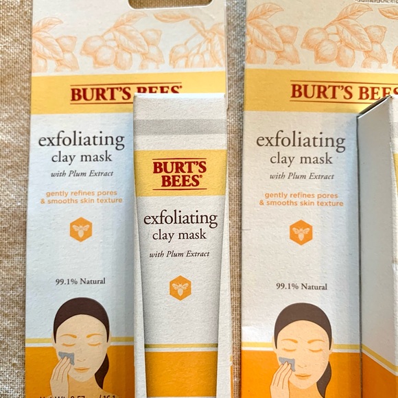 4 Burt’s Bees Exfoliating Clay Mask each tube is 057 oz. lot of 4 New in Package - Picture 3 of 7